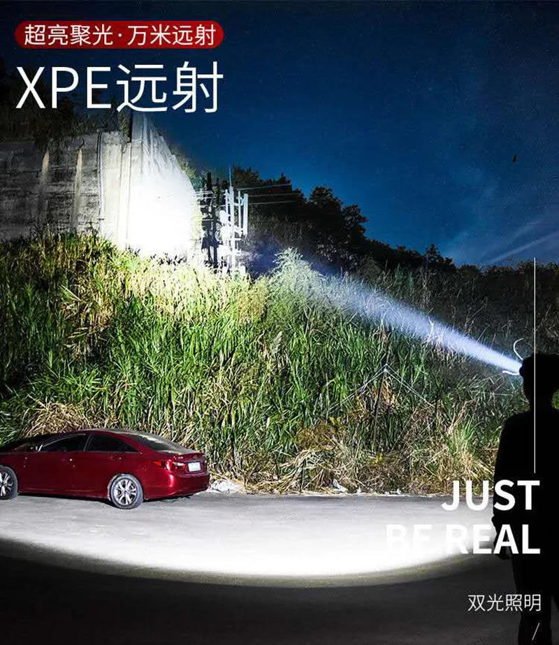 Description Picture 5 of itemStrong Light Headlamp Multifunctional Type-C Rechargeable Focusable Flashlight Outdoor Adventure Lighting Headlamp