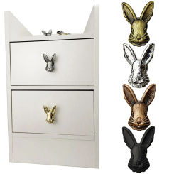 Rabbit Shape Cabinet Pulls //Furniture Handle Door Knobs Zinc Alloy 4.9*3.5cm For Children Room /Drawer Knobs Furniture Hardware