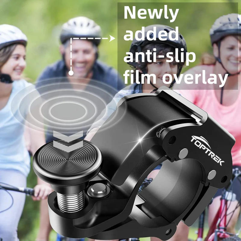 Description Picture 3 of itemToptrek Stainless Bicycle Bell Ring MTB Cycling Horn Bike Handlebar Bell Crisp Sound Horn for Bicycle Safety Bike Accessories