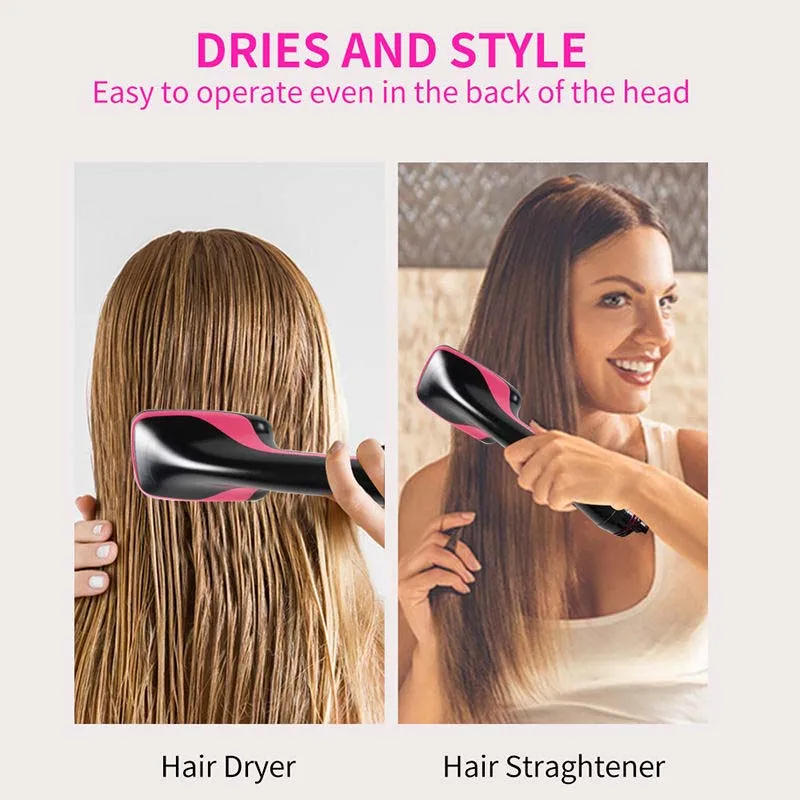 Description Picture 5 of itemHair Dryer Brush One Step Hair Blower Brush Electric Hot Air Brush Travel Blow Dryer Comb Professional Hairdryer Hairbrush
