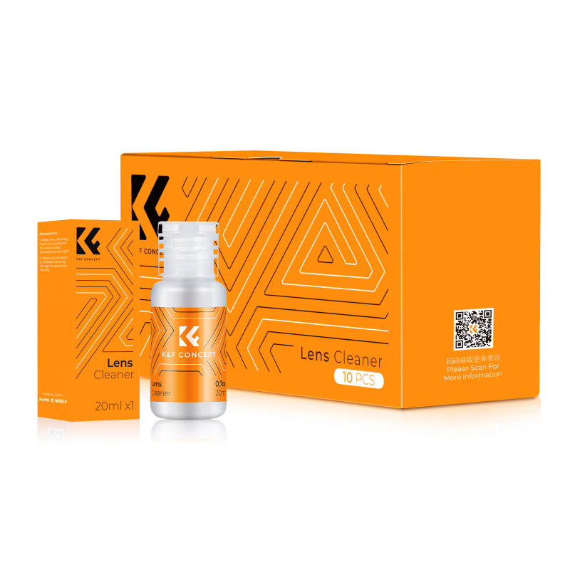 Description Picture 2 of itemK&F Concept 20ml Camera Lens Cleaning Liquid for DSLR Camera Mobile Phone Screen Laptop Screen Glasses Camera Lens Cleaning Kit