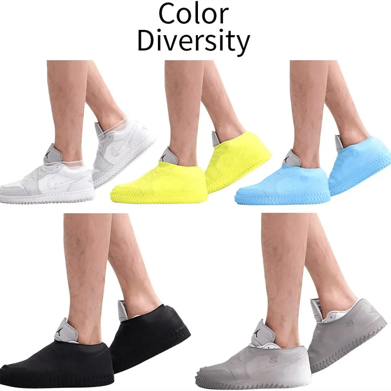 Description Picture 6 of itemWaterproof Silicone Shoe Covers Non-slip Shoes Rain Boots Unisex Sneakers Protector Reusable Outdoor Rainy Day Shoes Cover