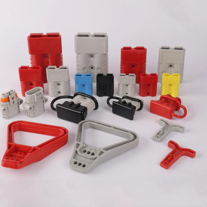 Description Picture 2 of item50A 120A 175A 350A 2Pin Connector High Current Battery Quick Charging Disconnect Power Plug With Handle Soft Rubber Dust Cover