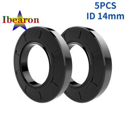 5PCS TC ID 14mm Framework Oil Seal NBR(Nitrile Rubber Buna) Sealing Gasket High Quality Standard Parts