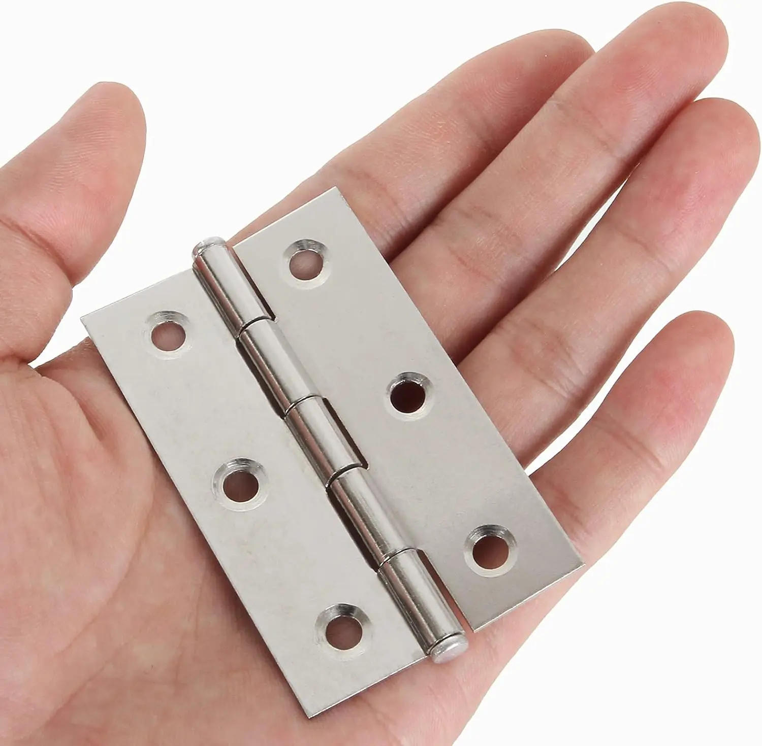 Description Picture 6 of item1-4 Inch Stainless Steel Hinges Door Connector Universal Furniture Drawer Cabinet Fitting Hinge Home Doors Hardware Accessories
