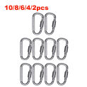 10-1PCS Aluminum Alloy Carabiner For Key Camping Survival EDC Outdoor Keychain Clip D-ring Snap Clip Lock Buckle Caribiner Hook