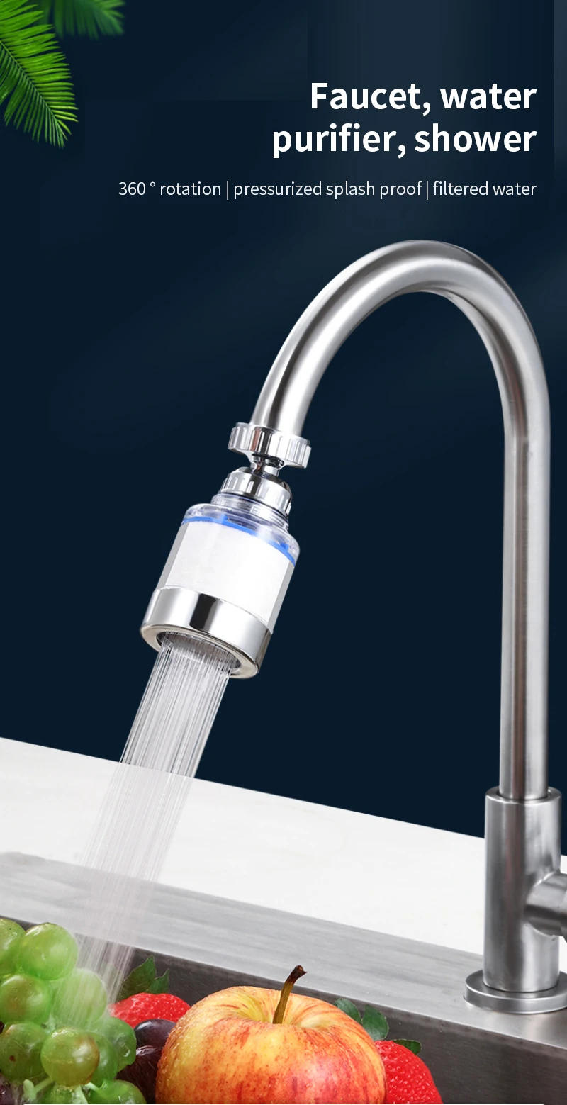 Description Picture 2 of itemWater Saving Kitchen Faucet Aerator Nozzle Tap Adapter Device Splashproof water filter Bubbler Swivel Head Bathroom Accessories