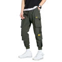 Spring New Men Sportswear Harem Pants Casual Joggers Pants Male Trousers Solid Multi-Pocket Cargo Pants Skinny Fit Sweatpants