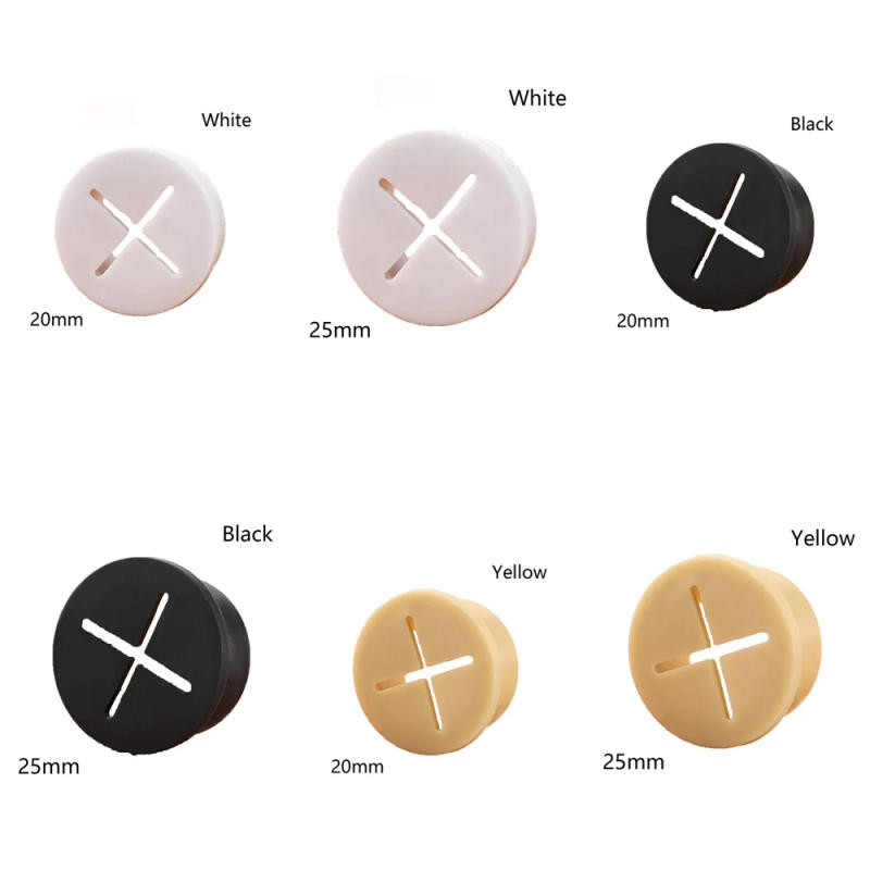 Description Picture 4 of itemComputer Cables Hole Cover Office Desk Grommets Cable Cord Wire Cord Hole Grommets Cable