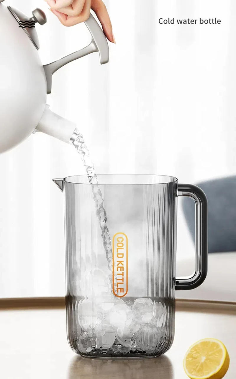 Description Picture 3 of itemWater Pitcher Jug Beverage Pitchers Cold Tea Containers Carafe Kettle Juice Sangria Lemonade Plastic Drinks Fridge Iced Drink