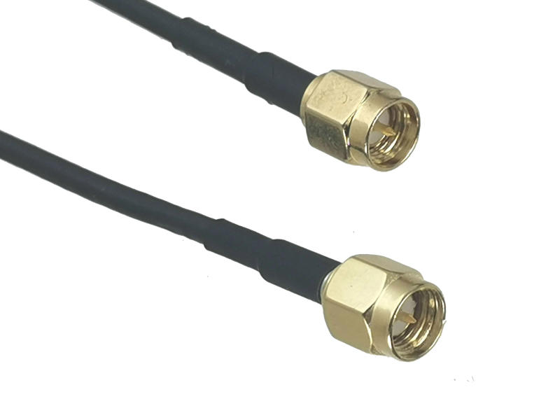 Description Picture 4 of item1Pcs RG316 RG174 Cable SMA to SMA Male Plug & Female Jack Nut Bulkhead Connector RF Jumper Pigtail Wire Terminal 4inch~10FT
