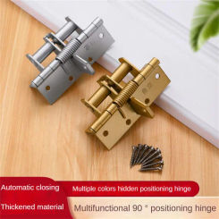 Wooden Door Dark Hinges 90 Degrees For Screen Door Cabinet Furniture Detachable Self-closing Self-aligning Hardware 4 Inch Tools