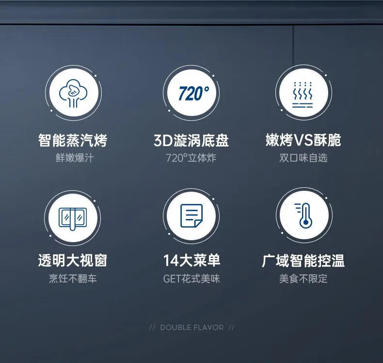 Description Picture 5 of itemMicro Steam Baking Air Fryer 4L Household Steam Baking Potato Chip Machine Intelligent Touch Screen Reservation Timing MR8101