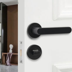 Zinc Alloy Single-sided Lock Indoor Invisible Door Lock Bedroom Single-tongue Mechanical Lock Home Renovation Hardware Fitting