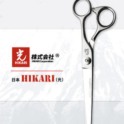Japan Imported HIKARI Professional Barber Scissors Light Cut 7 Inches 574 Molybdenum Steel Structure Hair Stylist Special