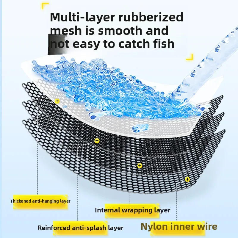 Description Picture 5 of itemBlack pit competitive thickened anti-hanging quick-drying net pocket fishing gear supplies fish protection bag