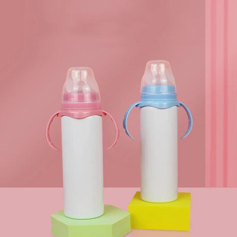 Description Picture 3 of itemSublimation Blank Cup 8ozDiy Sublimation Tumbler Stainless Steel Baby Milk Bottle Double Wall Vacuum Insulated Water Bottle Gift