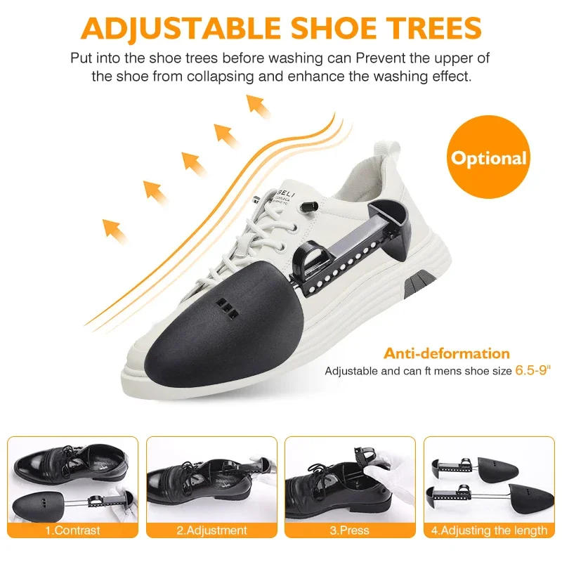 Description Picture 6 of itemShoes Laundry Bag Shoe Wash Bag for Washing Machine Reusable Zipper Shoe Washing Bag Sneaker Tennis Shoe Cleaner Kit Remove Dirt