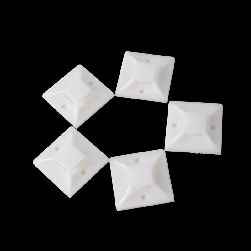 Description Picture 4 of item100PCS Cable Tie Base Mount With Glue Wire Removable Self Adhesive Wall Holder Car Fixing Seat Clamps Suction Positioning Sucker