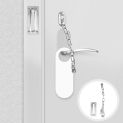 2 Pcs Anti-leech Heavy Duty Door Latch Stainless Chain Lock Steel Security Locks for Home Child