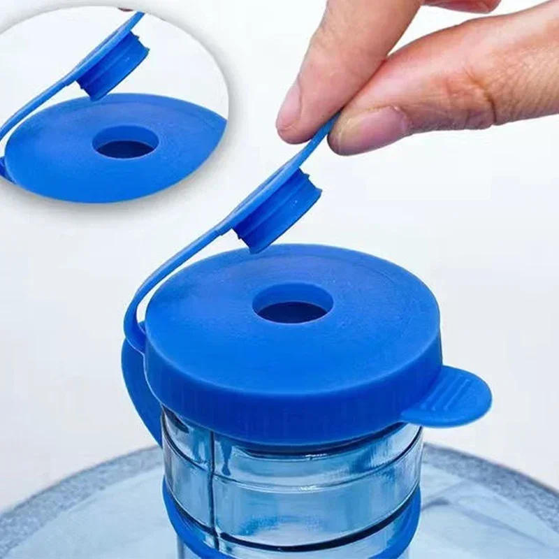 Description Picture 6 of item5/1Pcs Replacement Water Bottle Cover Reusable Food Grade Silicone Lid 5 Gallon Water Bottle Lids With Leak-proof Inner Plugs