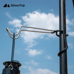 Shine Trip Outdoor Camping Canopy Pole Lamp Hanging Clip Pole Placement Hook Portable Exquisite Tent Hook Lamp Hanging