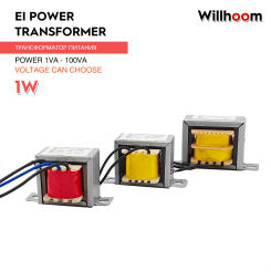 1W EI Power Transformer 8X15 Dual Output 3Wires AC6V 9V 12V-0-12V Single Out 15V 24V 36V 48V Copper Wire Input AC220V 110V 380V