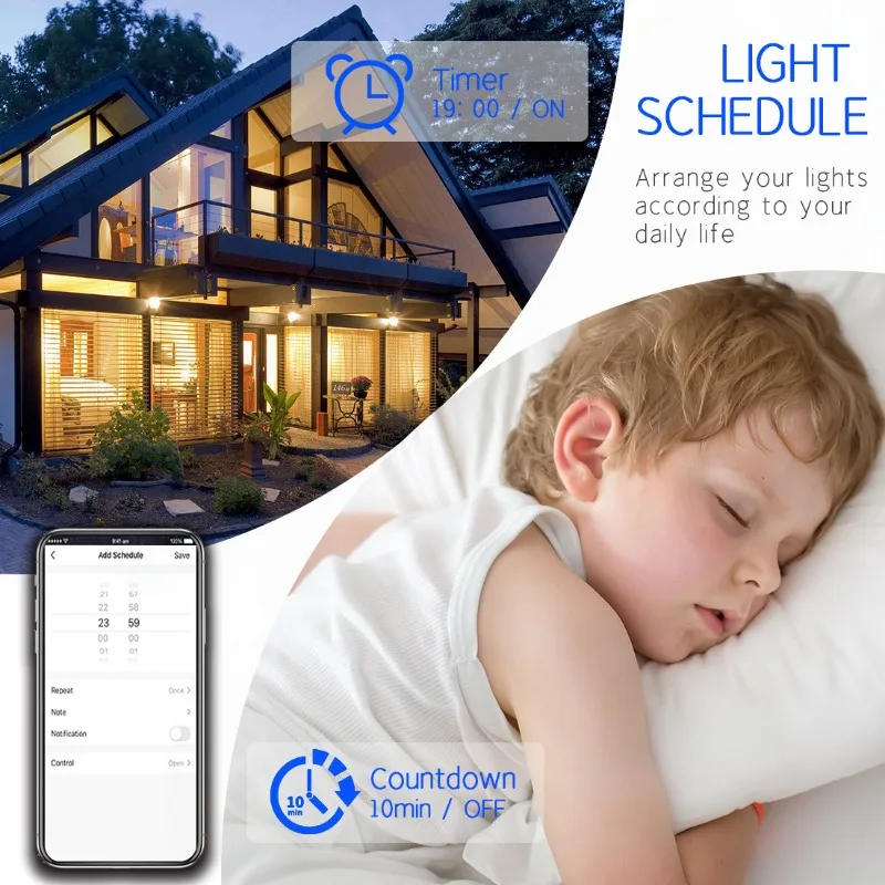 Description Picture 3 of itemSamrt Light Switch with Glass Panel Stair Switches US Brazil Tuya Smart 2way Interruptor Touch Wifi Switches Alexa Google Home