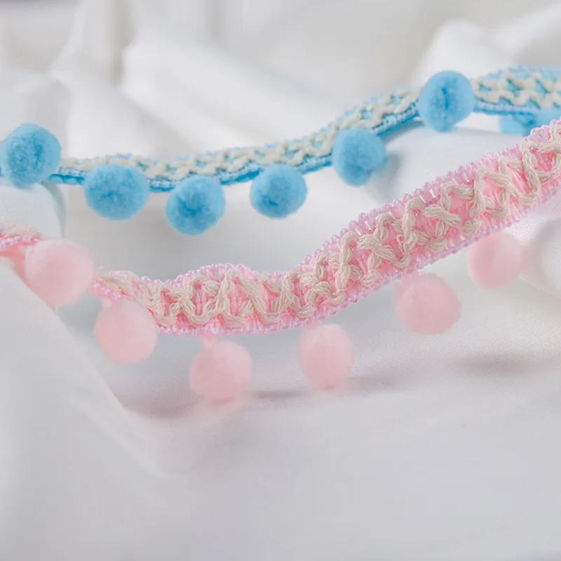 Description Picture 4 of itemPompoms Lace Ribbon Trim Polyester Tassel Fringe Trim Color Tassel Lace Ribbon Sewing Garment Accessory Clothing Curtain Home DI