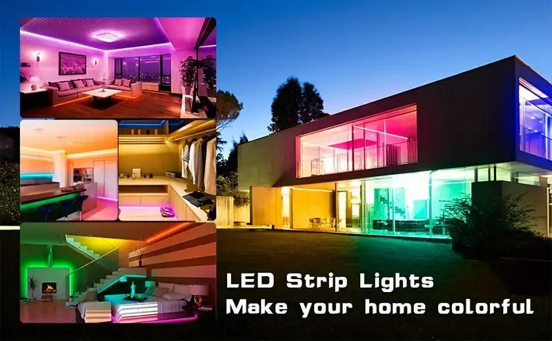 Description Picture 2 of itemRGB 5050 DC5V Usb Led Light 100FT For Room Infrared Remote Control Led Strip 30 Meter Music Sync Strip Light For Gamers Decorate