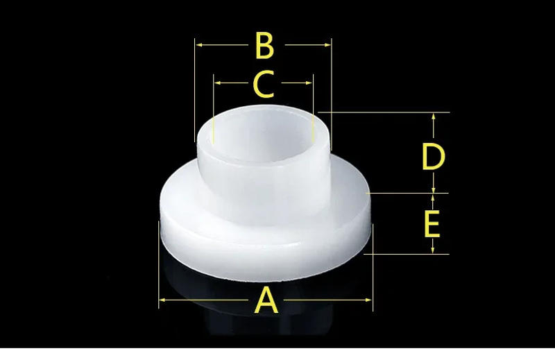 Description Picture 3 of item100-10Pcs M3M4M5M6M8M10M12 Screw Nylon Transistor Gasket The Step T-Type Plastic Washer Insulation Spacer Screw Thread Protector