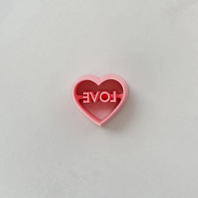 Description Picture 6 of itemSoft Pottery Polymer Clay Cutters Loves Heart Earrings Clay Molds INS French Earrings Jewelry Making Embossing Modeling Tools