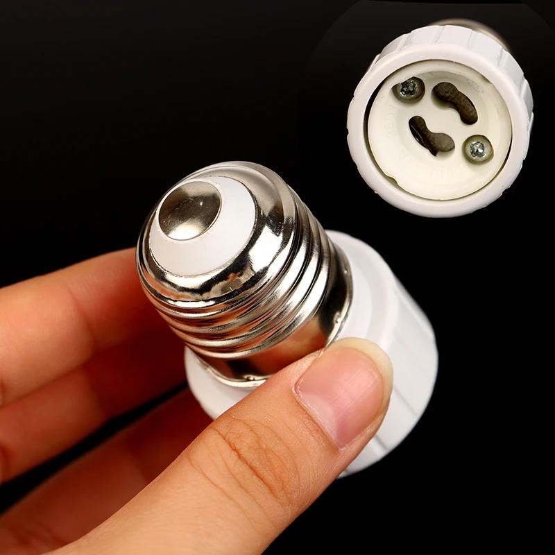 Description Picture 4 of item1PC Fireproof Material Lamp Holder Converters E27 To GU10 Ceramics Lamp Holder Adapter Socket Adapter Light Bulb Base For Home