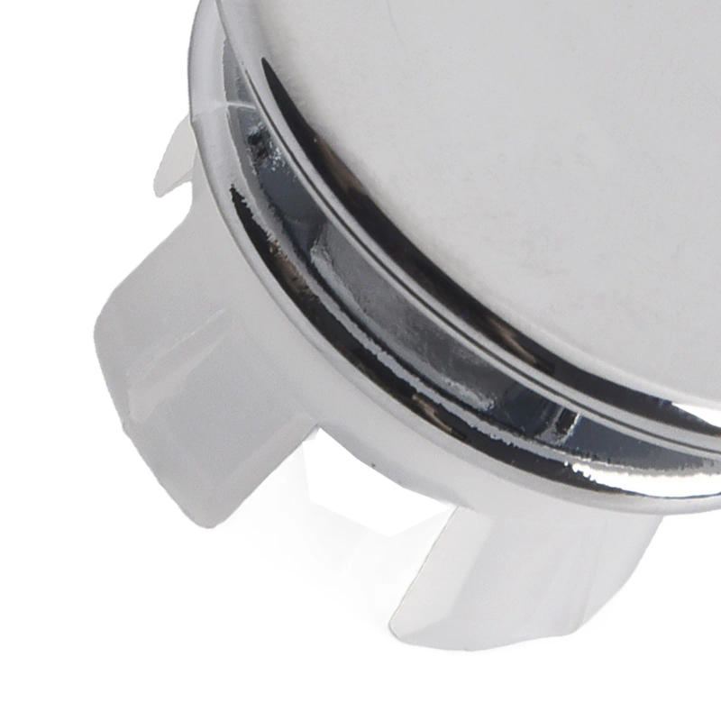 Description Picture 6 of itemChrome Durabile Hole Overflow Cover Bathroom Convenient Cover 33*11.8mm ABS Bathroom Basin Round Silver 2*Cover