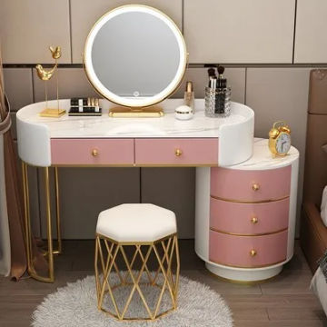 Lighting Drawer Dressing Table Luxury Nordic Bedroom Entryways Woman Makeup Dressing Table Penteadeira Entryways Room Furniture