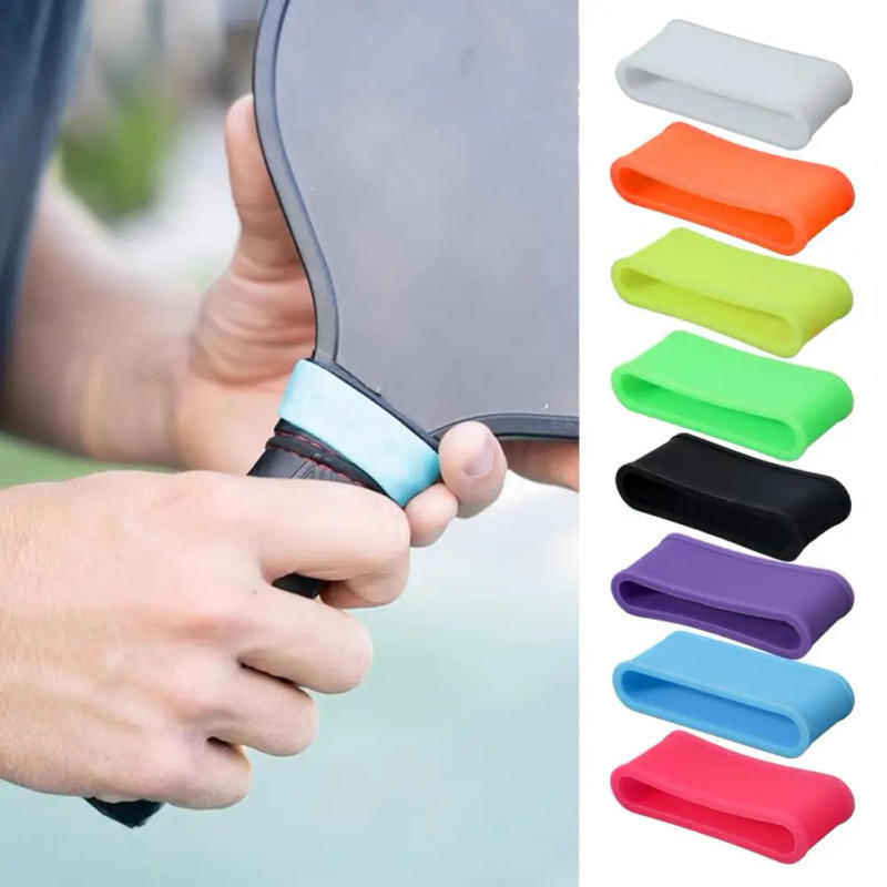 Description Picture 3 of item2Pcs Pickleball Paddle Grip Band Badminton Table Tennis Racket Paddle Handle Ring Anti-slip Silicone Racket Grip Band