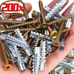 Self Tapping Screw Drilling Plug Metal Expansion Tube Pipe Solid Serrated Thorny Wall Anchor Expansion Bolt Fastener Improvement