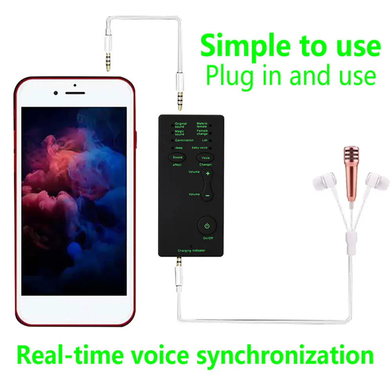Description Picture 6 of itemVoice Changer 7 Different Sound Changes Portable Voice Amplifiers for PS4 Xbox Console PC Phone Tablet Sound Card 7 Change