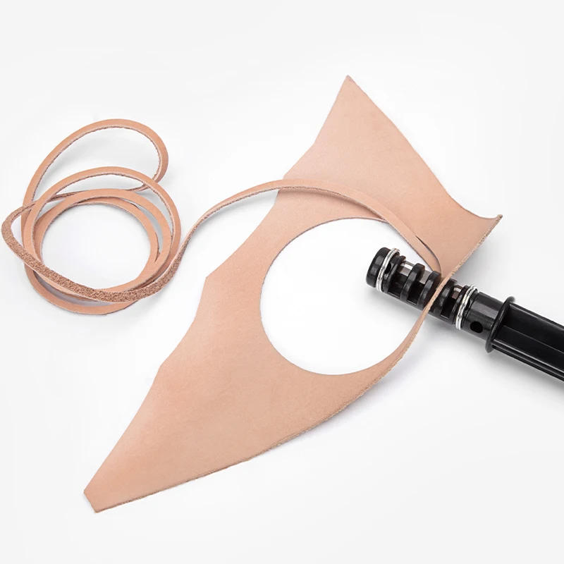 Description Picture 2 of itemLeather Strap Cutter Cord Knife Lace Maker Tool Strip Rope Hand Cutting Wire with 3 Blades DIY Weaver Leather Craft Lacing Tools