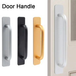 Fashion Aluminium Alloy Door Handle Hardware Punch-free Door Knob Multifunctional Self-Adhesive Door Handlebar Cabinet