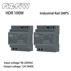 HDR DIN Rail Switching Power Supply Series 100W AC To DC 100-240VAC 12V 24VDC Lighting Adapter LED Industrial Transformer