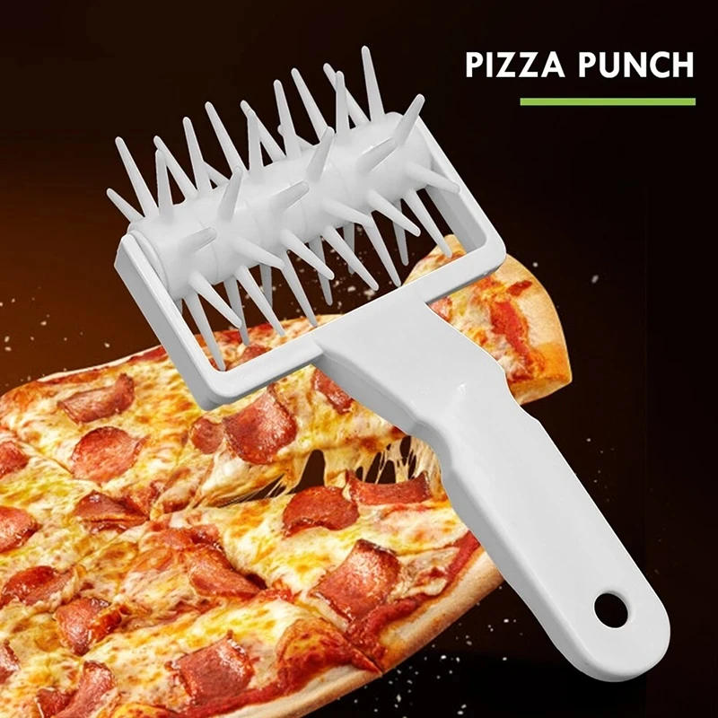 Description Picture 3 of itemPizza Roller Pin Pizza Cookies Baking Tools Plastic Dough Roller Pastry Pie Needle Wheels Cutter Sewing Machine Bread Hole Punch