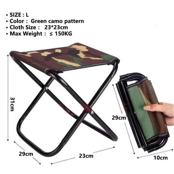 Outdoor Chair Camping Portable Folding Aluminum Foldable Fishing Chair Stool Seat Hiking Tools Picnic Camping Stool MIni Storage