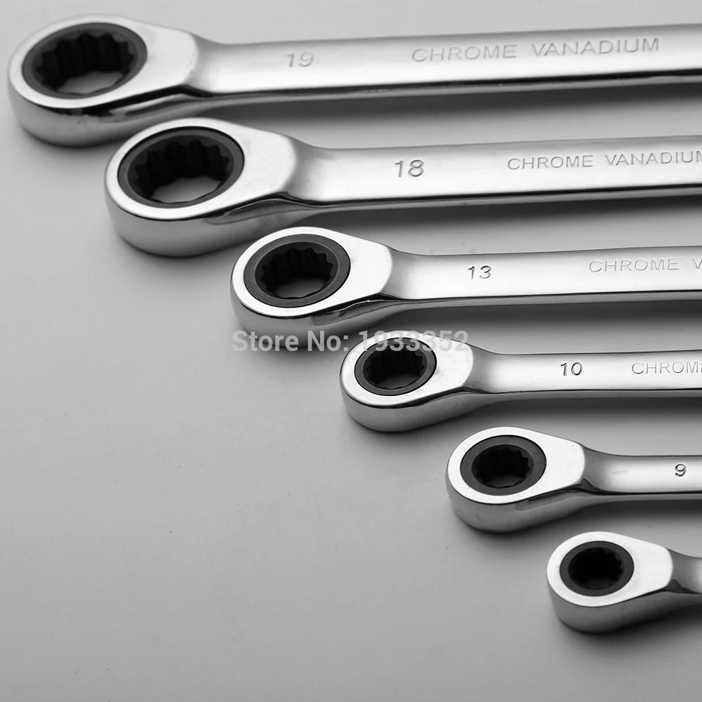 Description Picture 6 of itemRatchet Fast Open-ended Plum Wrench Dual-purpose Wrench Tool  Automatic Two-way Auto Repair Wrench
