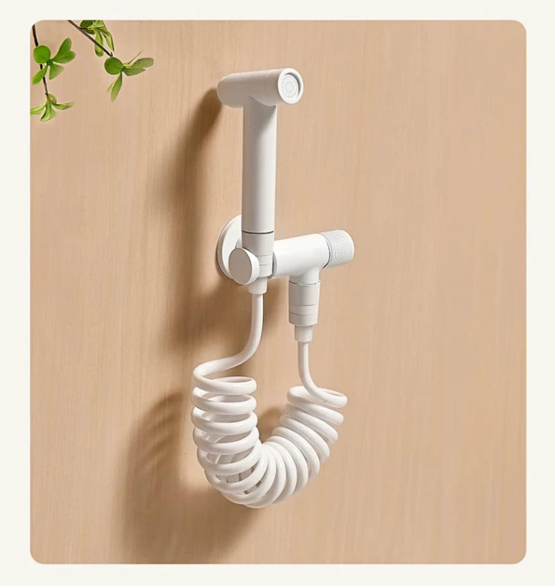 Description Picture 3 of itemBidet Faucets Wall Brass Cold Water Toilet Corner Valve Handheld Hygienic Shower Head Wash Car Pet Sprayer Airbrush Tap 811592