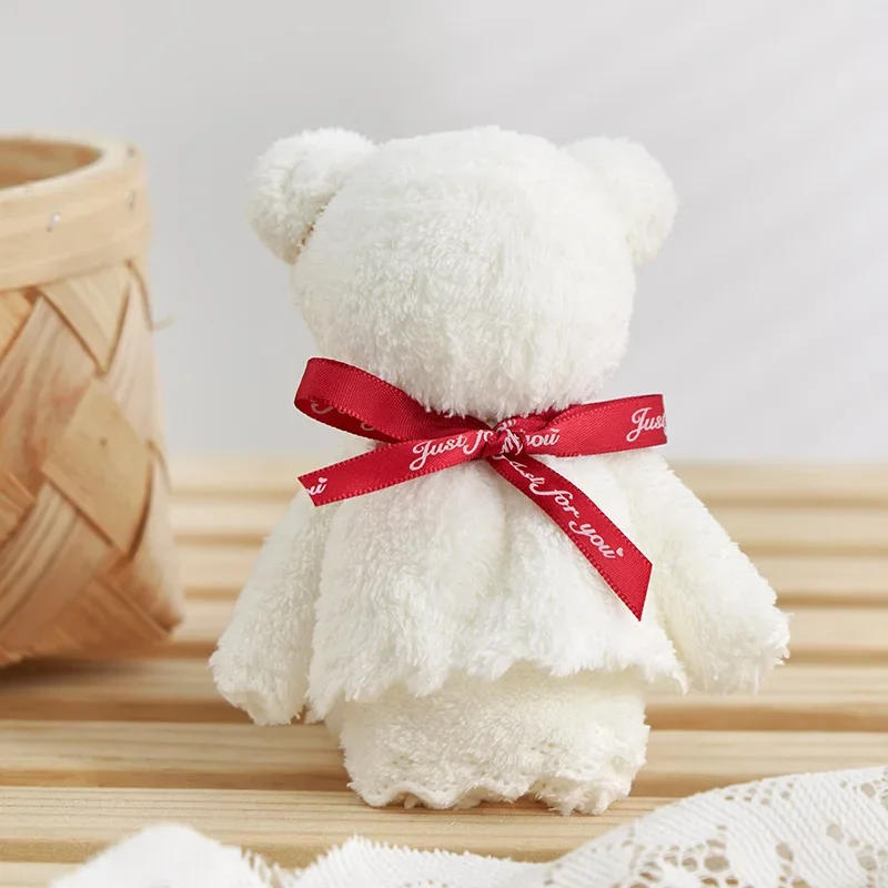 Description Picture 5 of itemCoral Velvet Bunny Bear Plush Towel Cute Bear Doll Baby Towels Soft Absorbent Bath Face Hand Towel for Wedding Business Gifts