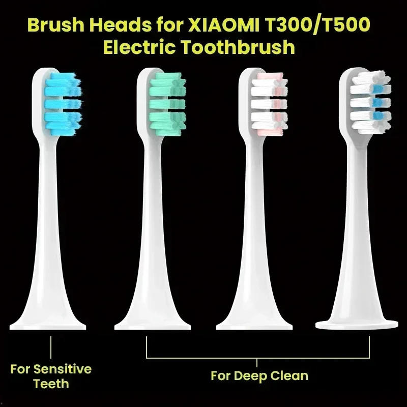 Description Picture 3 of item10pcs Replacement Brush Heads for Xiaomi Mijia T300/T500/T700 Sonic Electric Toothbrush Soft Bristle Nozzles with Caps Vacuum