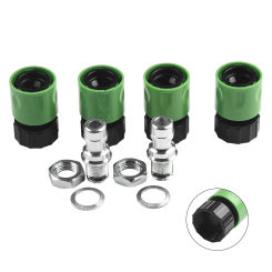 Lawn Mower Deck Wash Kit Deck Wash Adapter Attachment Kit Riding Lawn Mower Cleaning Accessories Quick-Connector Steel Nozzle