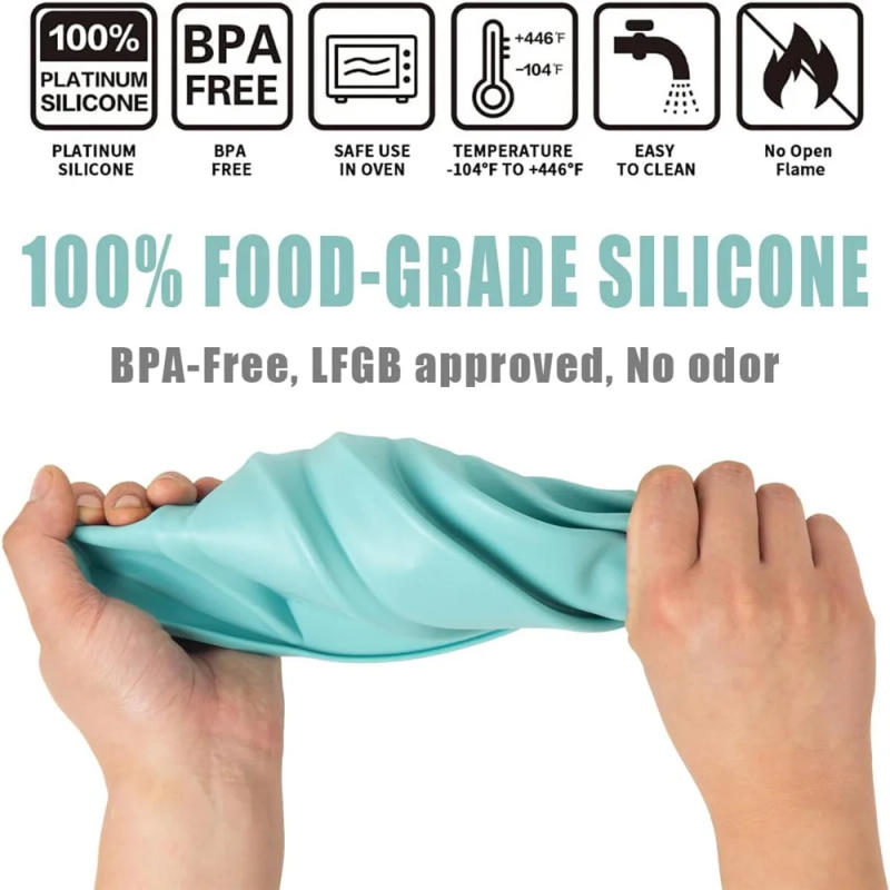 Description Picture 3 of itemSilicone Fluted Pans Non-stick Bundt Pan Baking Molds Perfect Bakeware for Cake Jello Gelatin Bread Para Gelatinas Mold