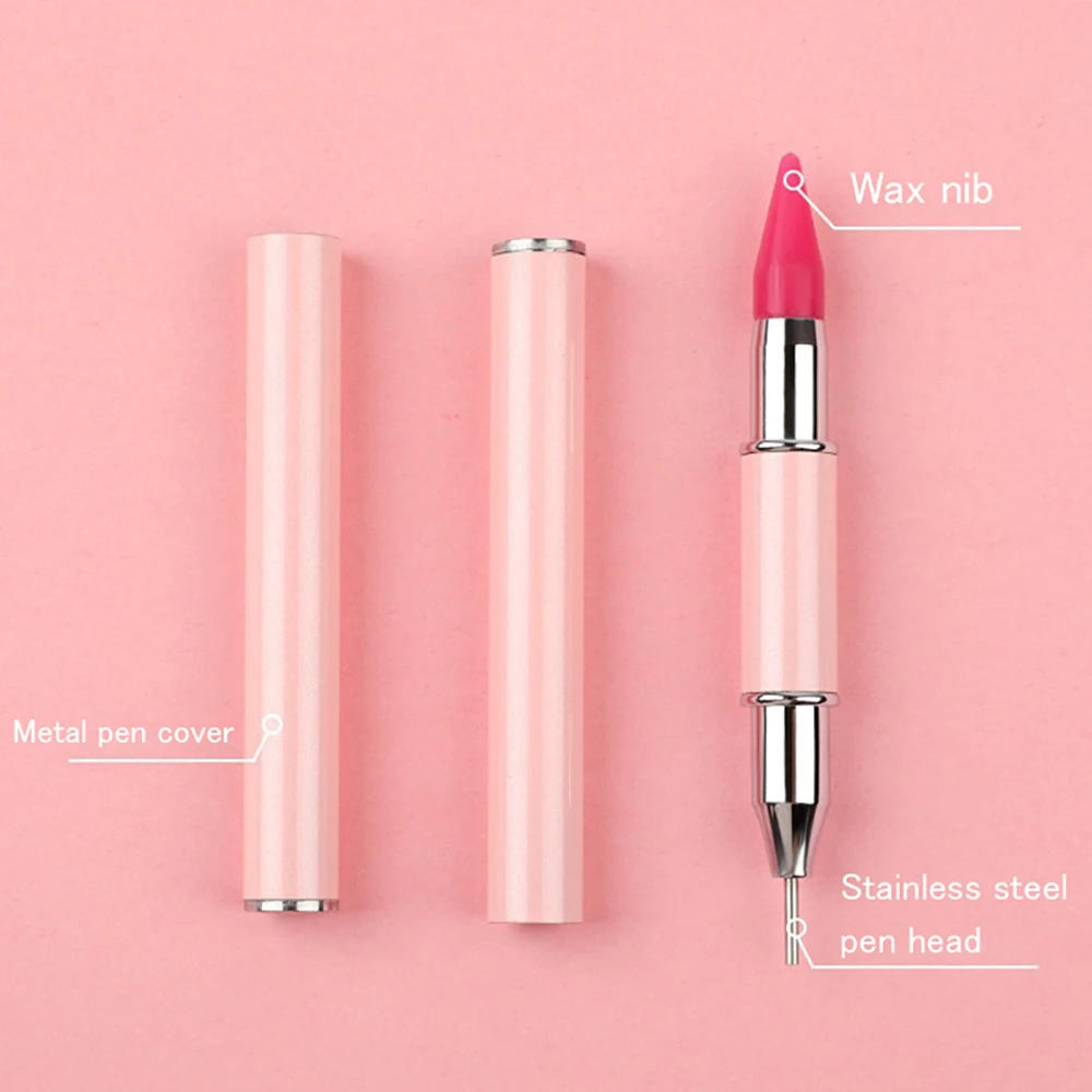 Description Picture 6 of itemNew Diamond Painting Pen Tool Double Head Convenient Multifunctional Nail Pen Metal Material Diamond Painting Accessories